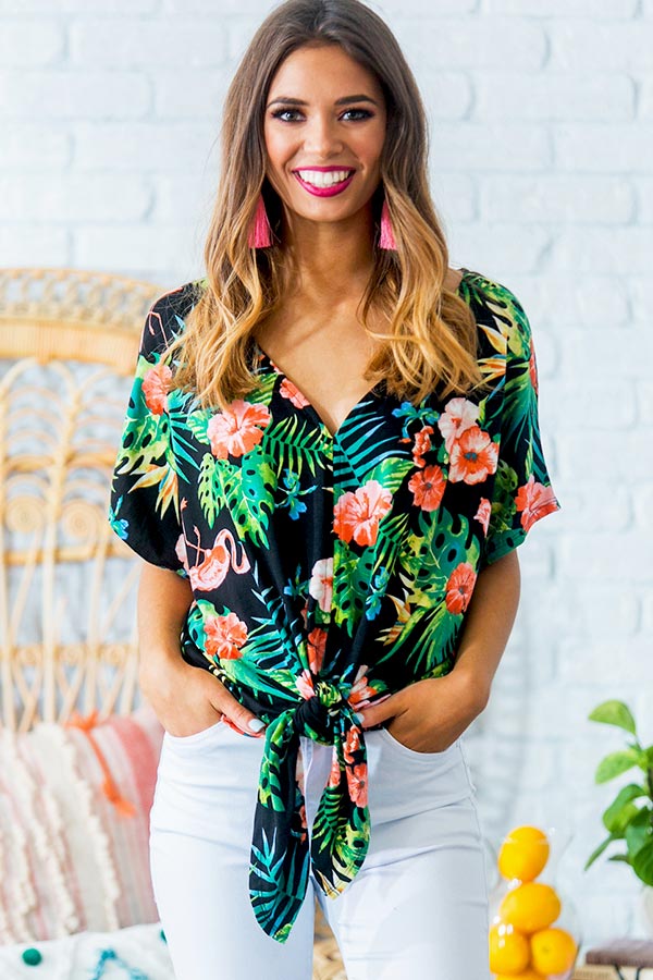 Flamingo Friendly Shift Top Image - 5