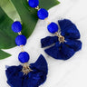 Dangle My Way Tassel Earrings In Royal Blue Image - 1