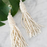 Shake It Off Tassel Earrings In Ivory Image - 1