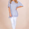 Southern Sweetness Shift Top in Navy Image - 1