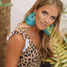 Cabo Calling Earrings In Turquoise Image - 1
