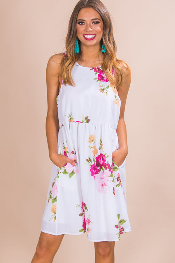 Floral Party Babydoll Dress Image - 2