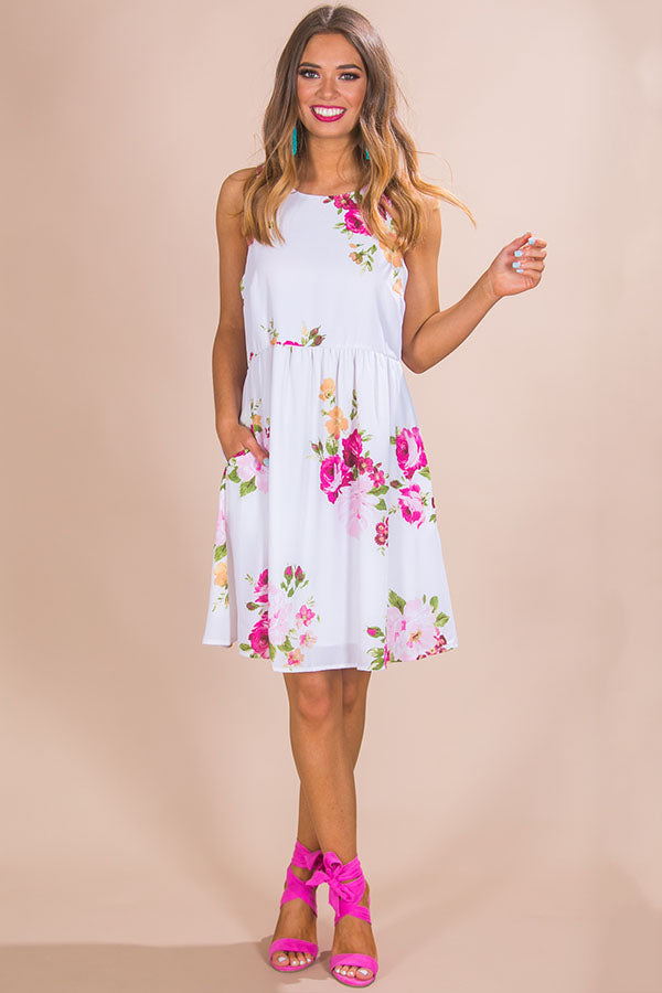 Floral Party Babydoll Dress Image - 1
