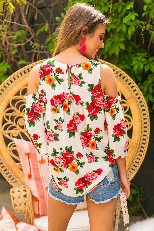 Flower Party Shift Top Image - 4