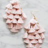 Tassel Talk Earrings In Blush Image - 1