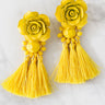 Garden Luxe Tassel Earrings In Yellow Image - 1