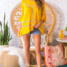 French Quarter Shift Top in Marigold Image - 1