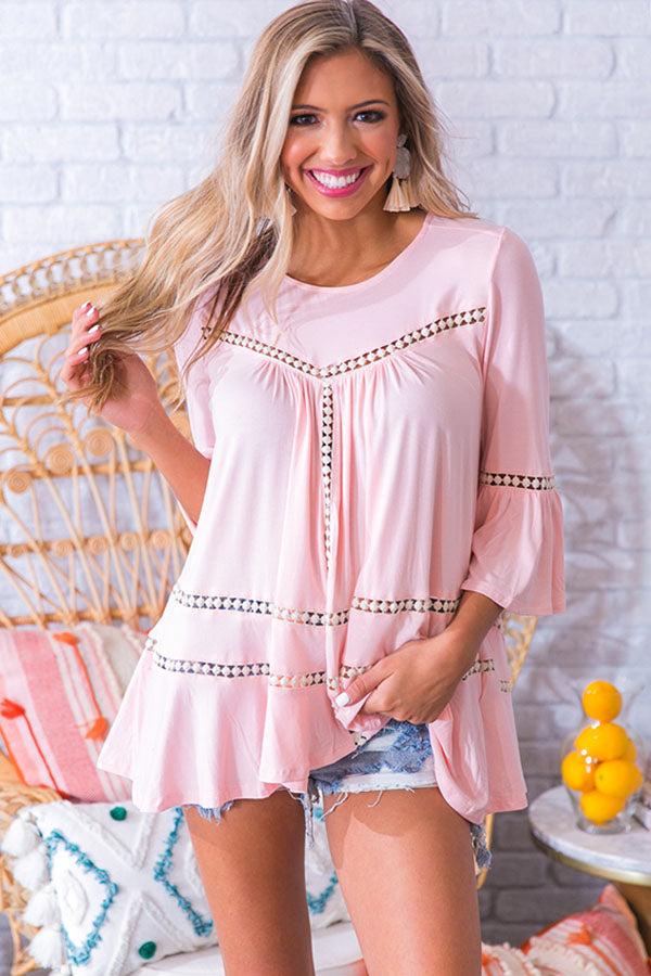 French Quarter Shift Top in Pink
