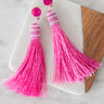 Slice Of Paradise Tassel Earrings In Pink Image - 1
