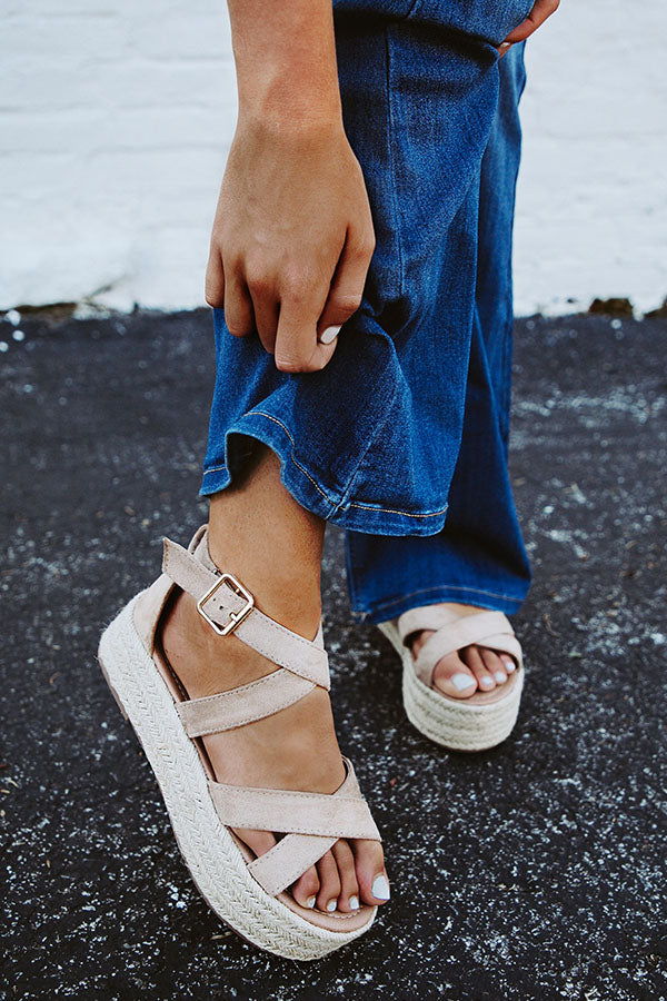 Catalina Island Espadrille In Taupe Image - 1