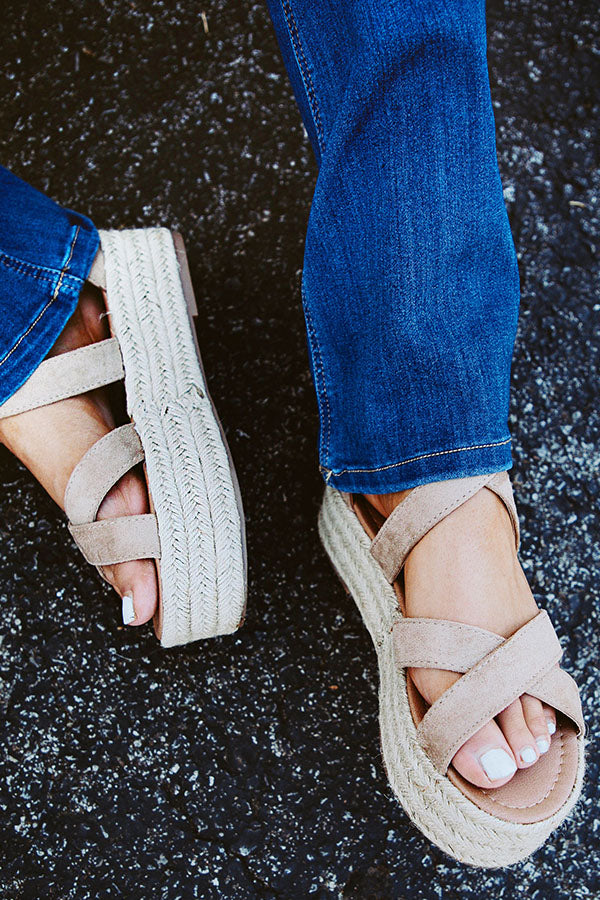 Catalina Island Espadrille In Taupe Image - 2