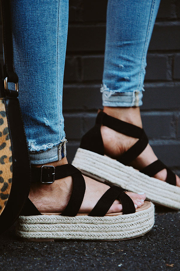 Catalina Island Espadrille in Black Image - 1