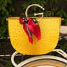 Shopping In The City Tote in Yellow Image - 1
