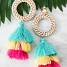 Party Favorite Tassel Earrings In Turquoise Image - 1