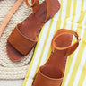 The Kennedy Sandal in Brown Image - 1