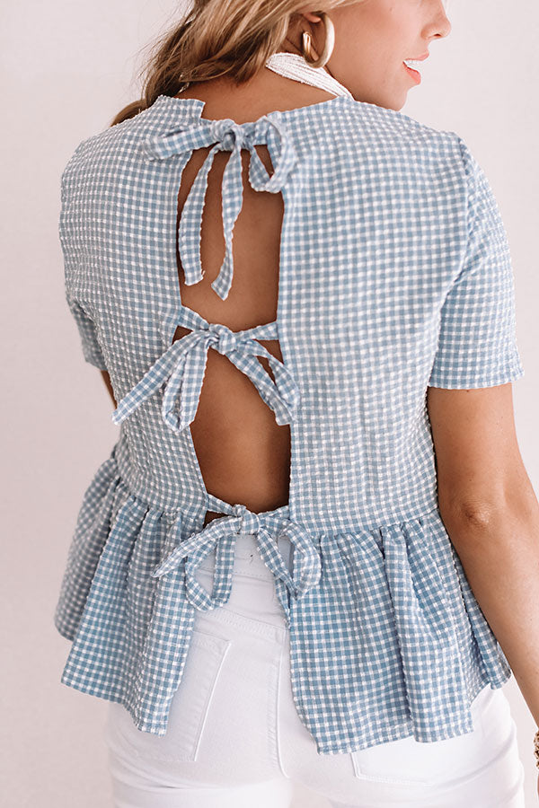 Overton Park Seersucker Babydoll Top Image - 3