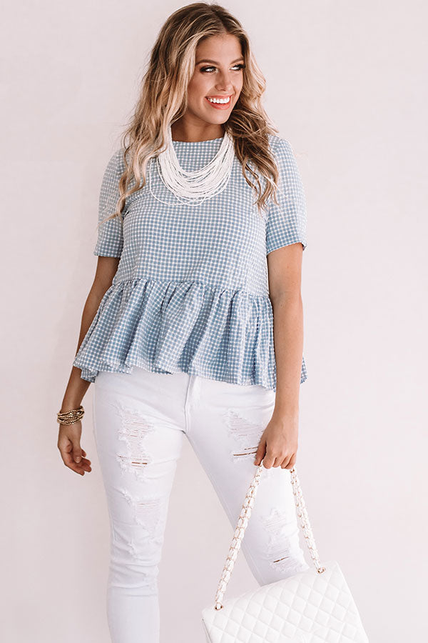 Overton Park Seersucker Babydoll Top Image - 2