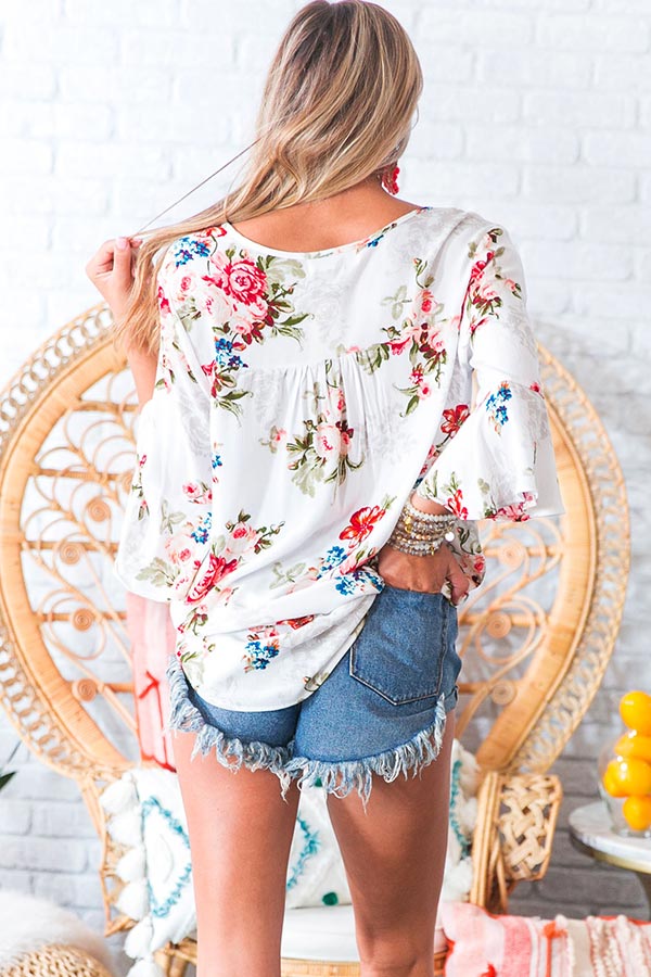 Champagne in The Garden Shift Top Image - 4