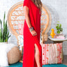 Beachy Keen T-shirt Maxi in Red Image - 1