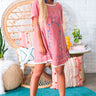 Meet Me In Paradise Shift Dress in Blush Image - 1