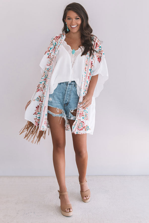 Meet Me In Paradise Embroidered Overlay Image - 1