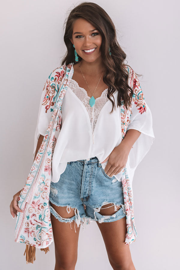 Meet Me In Paradise Embroidered Overlay Image - 4