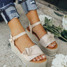 San Francisco Bow Espadrille in Stone Image - 1