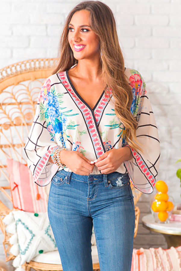 Cabo Babe Floral Top Image - 1