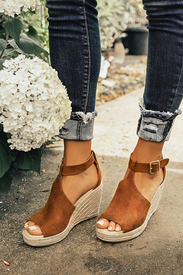 The Whitney Wedge in Brown Image - 1