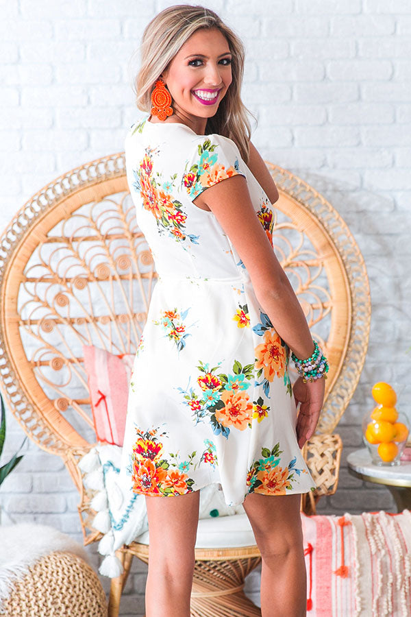 Sweet Tea Sippin' Wrap Dress Image - 4