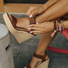 The Olivia Wedge in Brown Image - 1