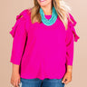 Only In Paradise Shift Top in Hot Pink Image - 1