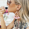Private Cabana Tassel Earrings In Blush Image - 1