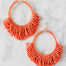 Beaded Chic Earrings In Nectarine Image - 1