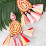 San Francisco Swirl Tassel Earrings In Multi Image - 1