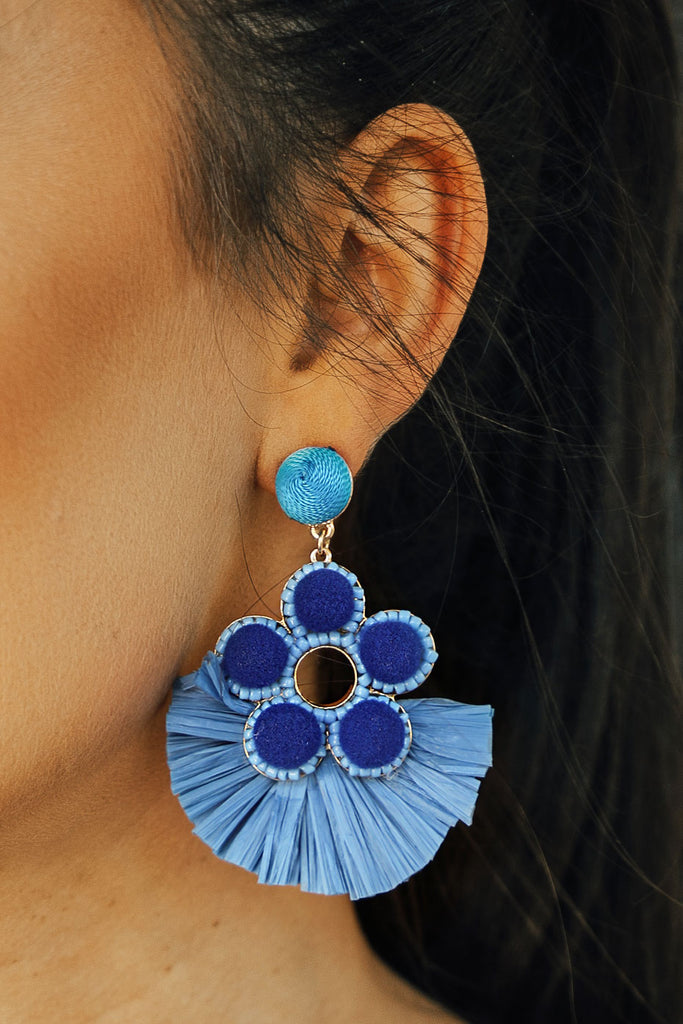 Mimosas In Maui Earrings In Airy Blue
