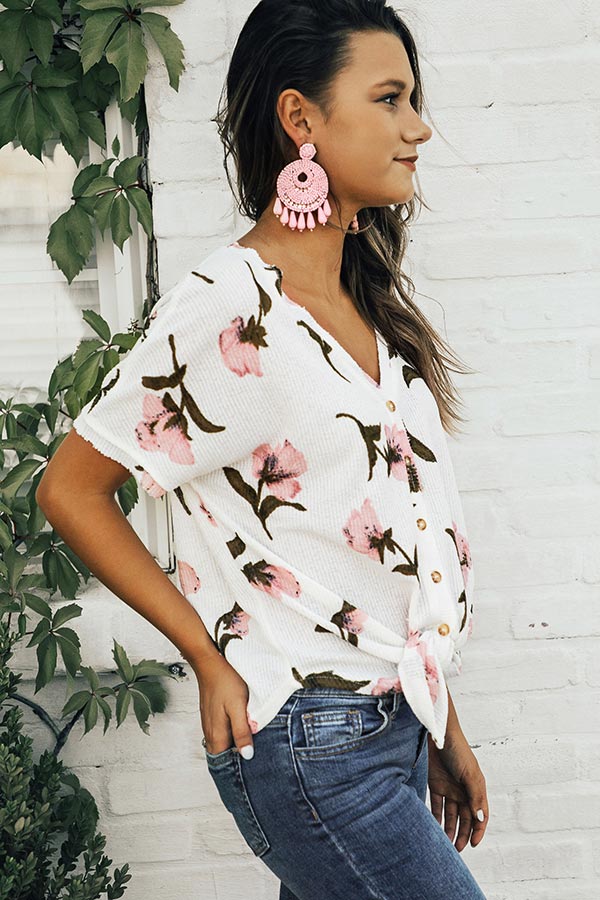 Peony Fields Shift Top Image - 5