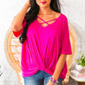 Beverly Hills Shift Top In Hot Pink Image - 1