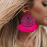 Cabo Calling Earrings In Berry Image - 1