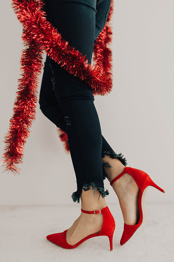 The Layla Heel in Red