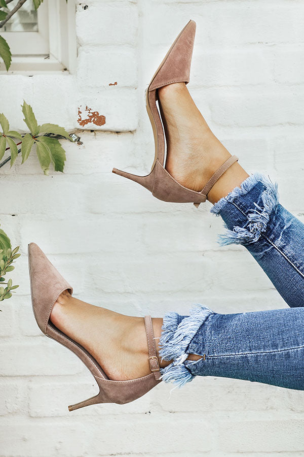 The Layla Heel in Warm Taupe Image - 1