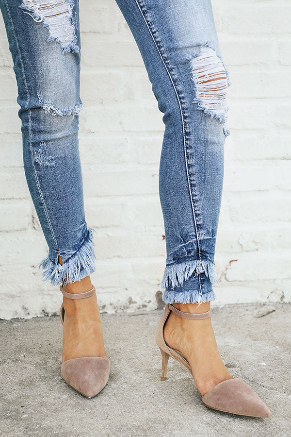 The Layla Heel in Warm Taupe Image - 3