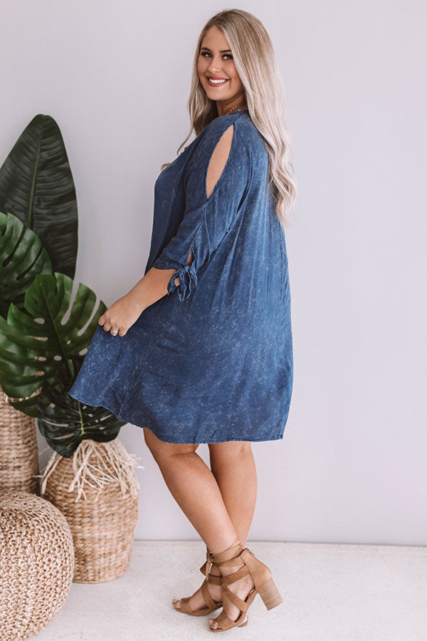Sangrias Seaside Shift Dress in Navy Image - 2