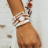 Summer Divine Druzy Bracelet Set In White Image - 1