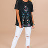 Meet Me In Paradise Lace Top in Black Image - 1
