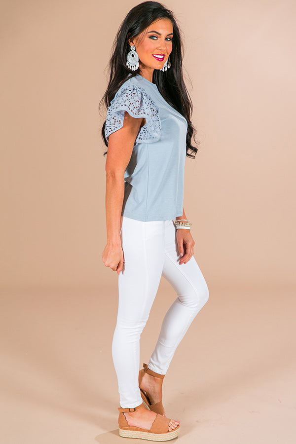 Pacific Coast Highway Shift Tee in Airy Blue main image 0