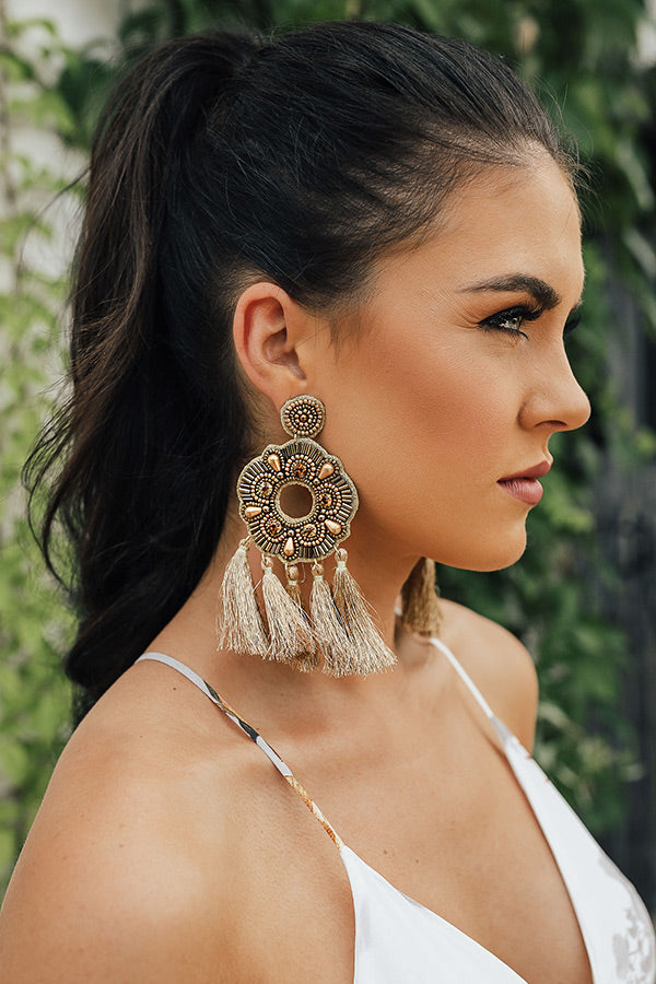 Park Date Tassel Earrings Image - 2