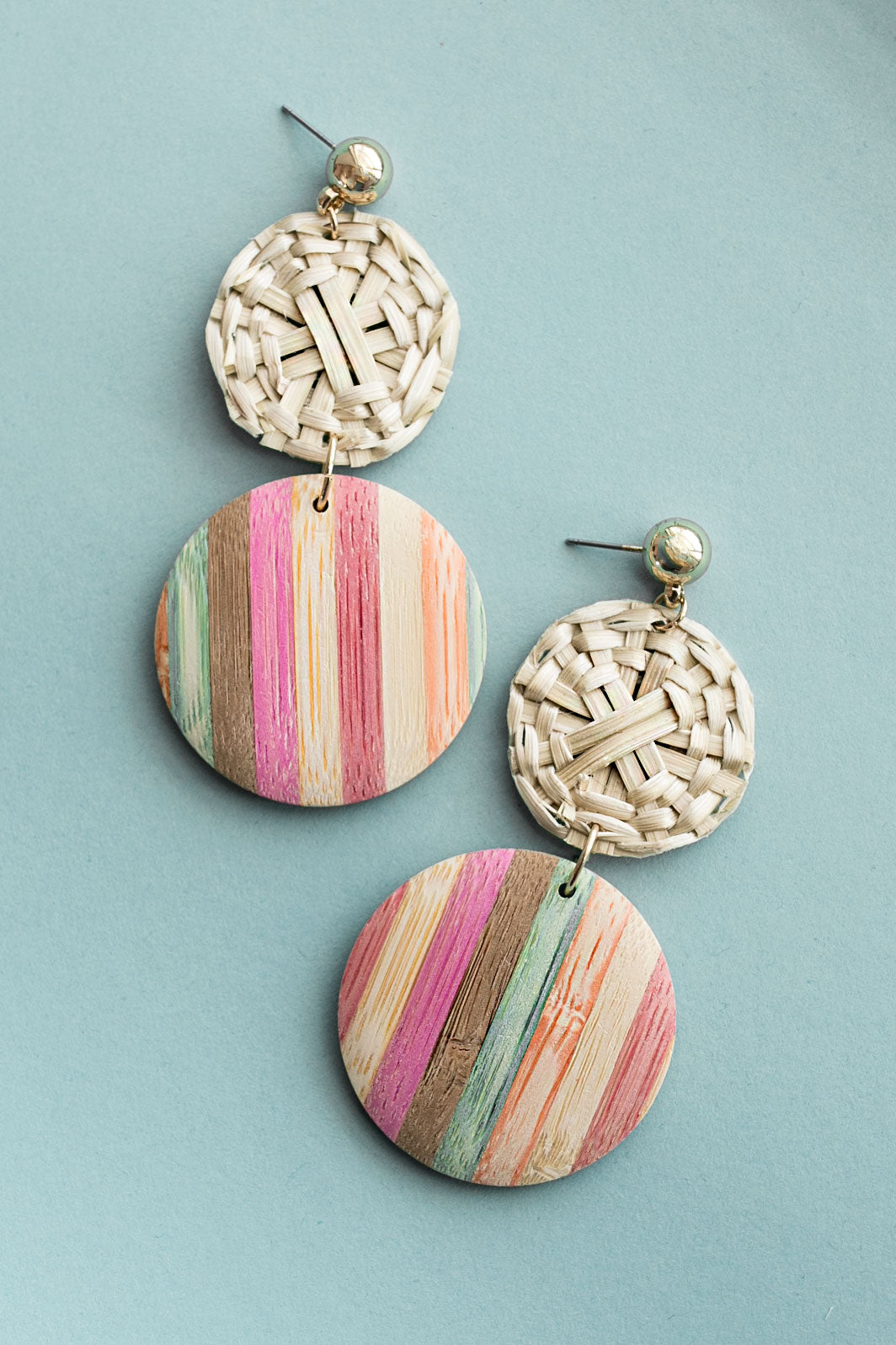 Pools And Palm Trees Earrings Image - 1