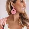 The Serendipity Earrings In Pink Image - 1