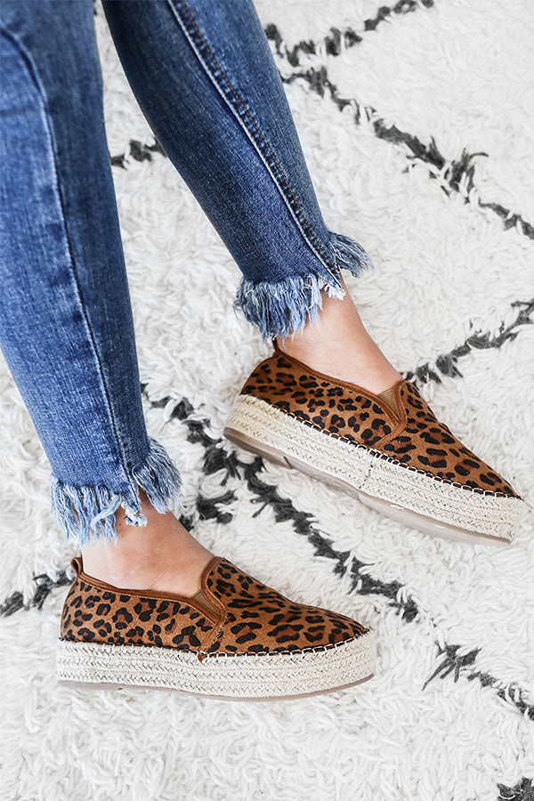 The Presley Espadrille in Leopard